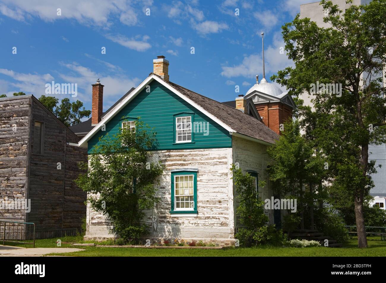 Museo storico di San Giacomo Assiniboia, Winnipeg, Manitoba, Canada Foto Stock