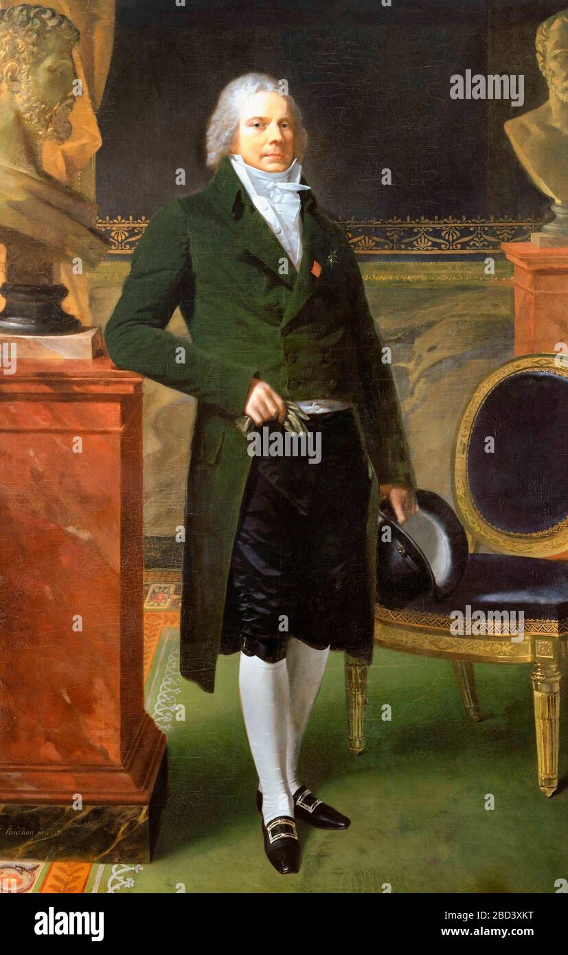 Ritratto di Charles-Maurice de Talleyrand-Perigord, Prince de Benevent (1754-1838) - Pierre Paul Prud'hon, 1817 Foto Stock