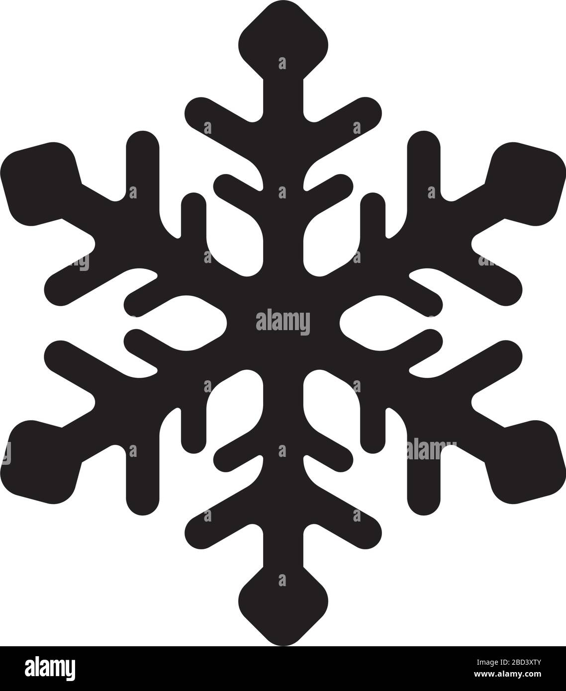 Icona del tempo ( fiocco di neve , giorno della neve ) Illustrazione Vettoriale