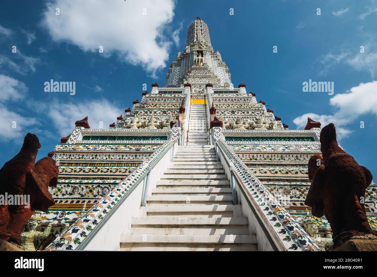 Tempio di Wat Arun a bangkok Thailandia. Foto Stock