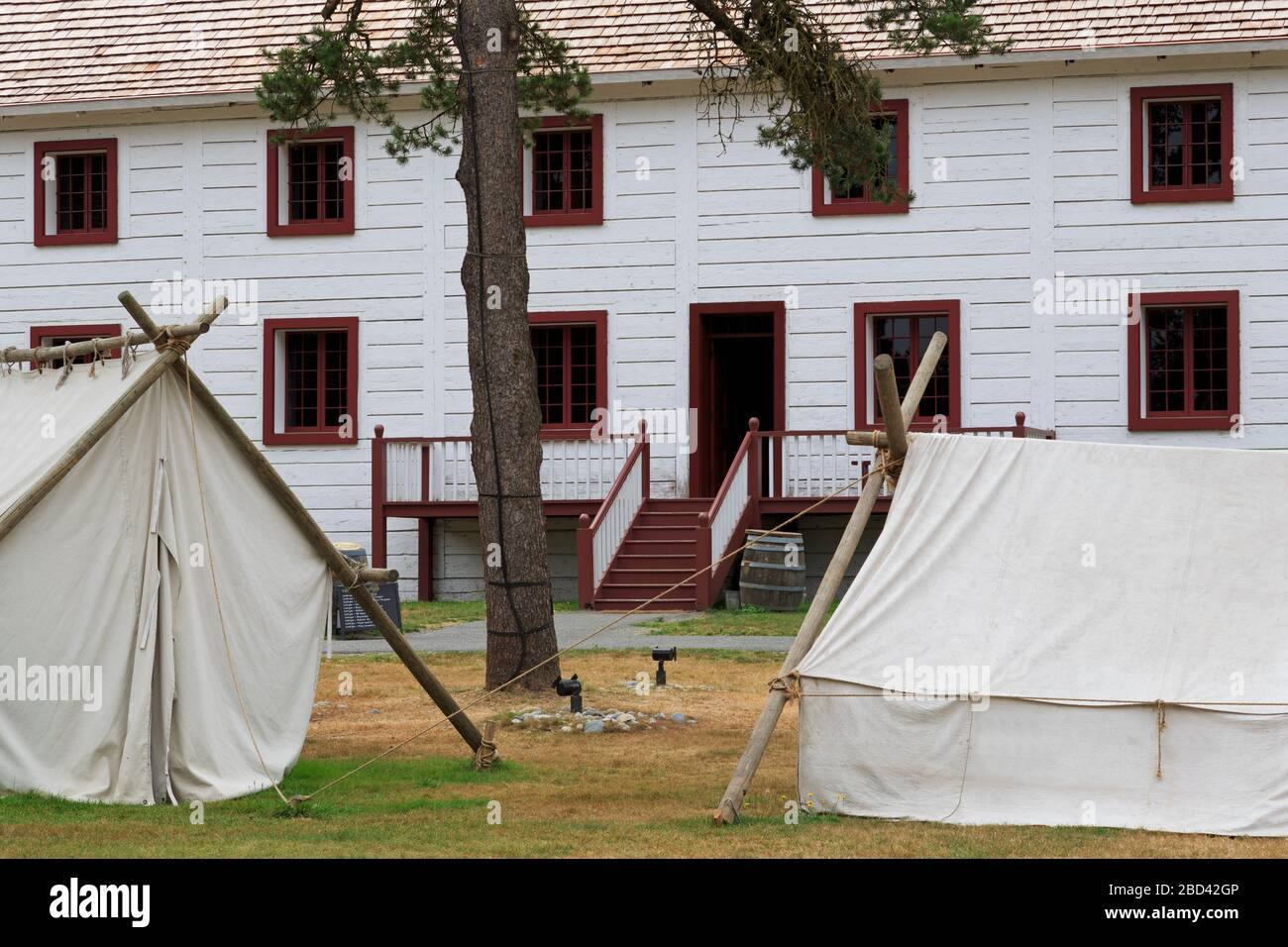 Fort Langley National Historic Site, Fort Langley, regione di Vancouver, British Columbia, Canada Foto Stock