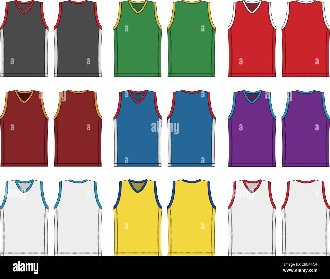 illustrazione del modello del canotta/uniforme da basket Immagine e  Vettoriale - Alamy