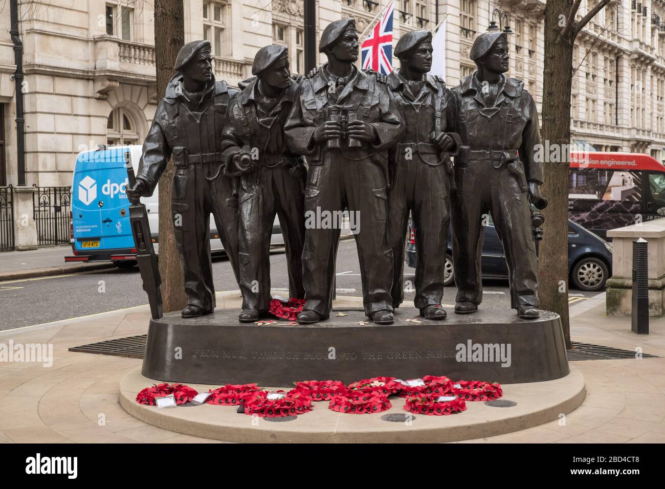 Royal reggimento serbatoio Memorial, Londra Foto Stock