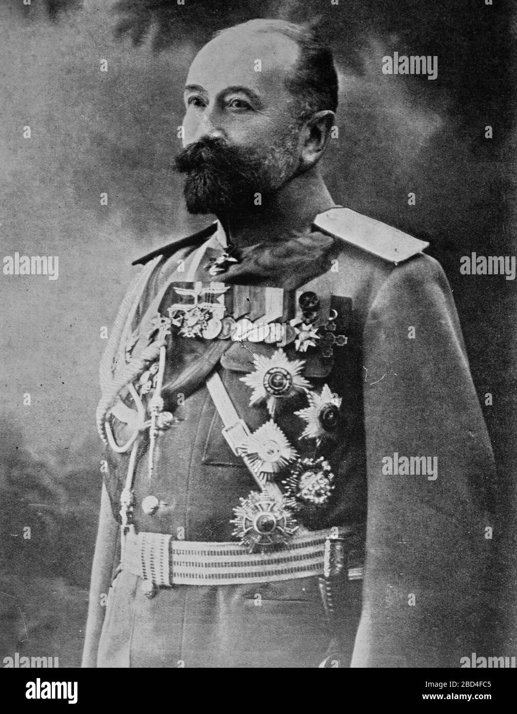 Alexei Andreyevich Polivanov (1855-1920), un ufficiale militare russo che come Ministro della guerra durante la prima guerra mondiale (Generale Polivanov) Foto Stock