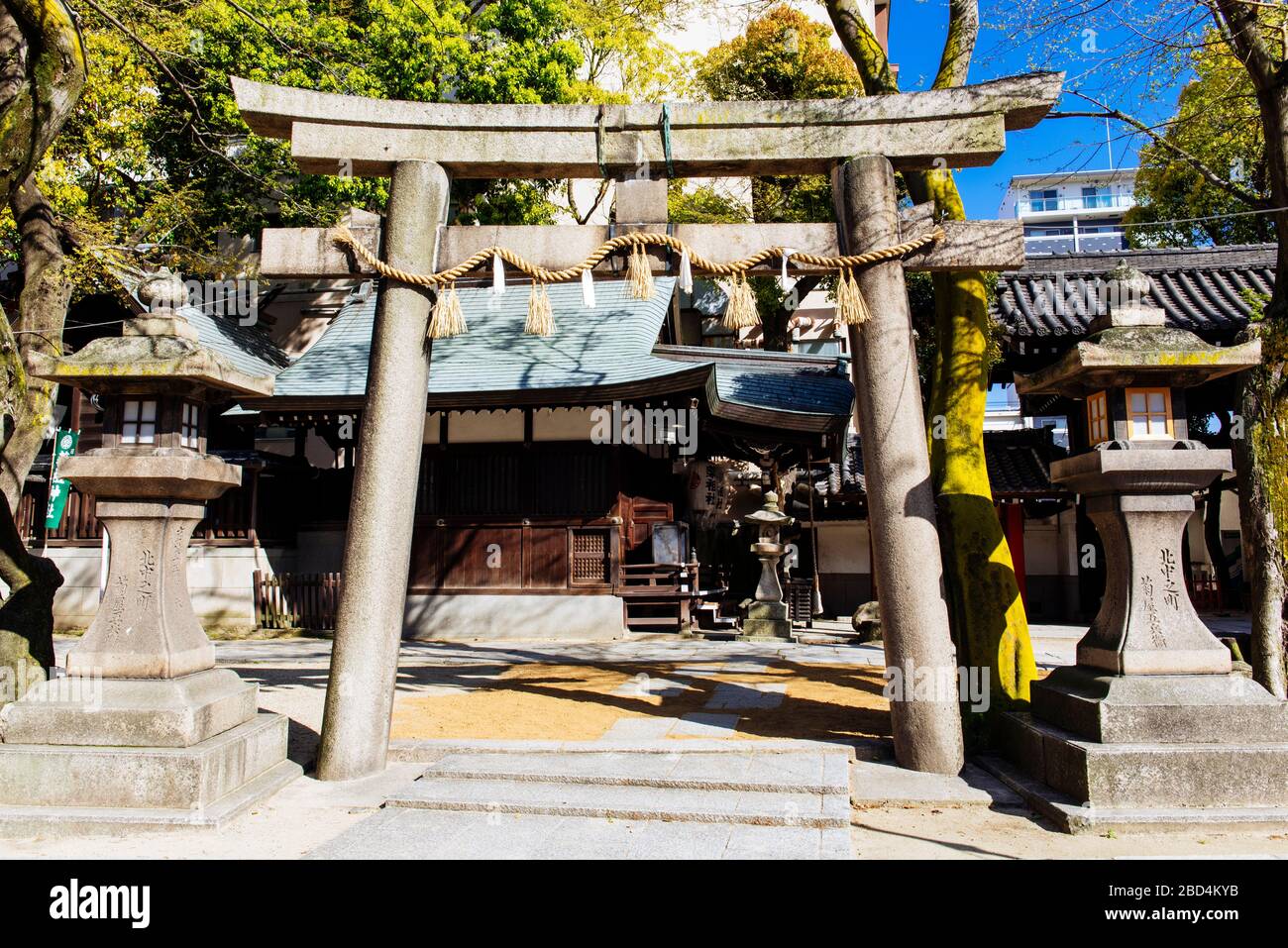 Santuario di Sugawara a Sakai, Giappone Foto Stock