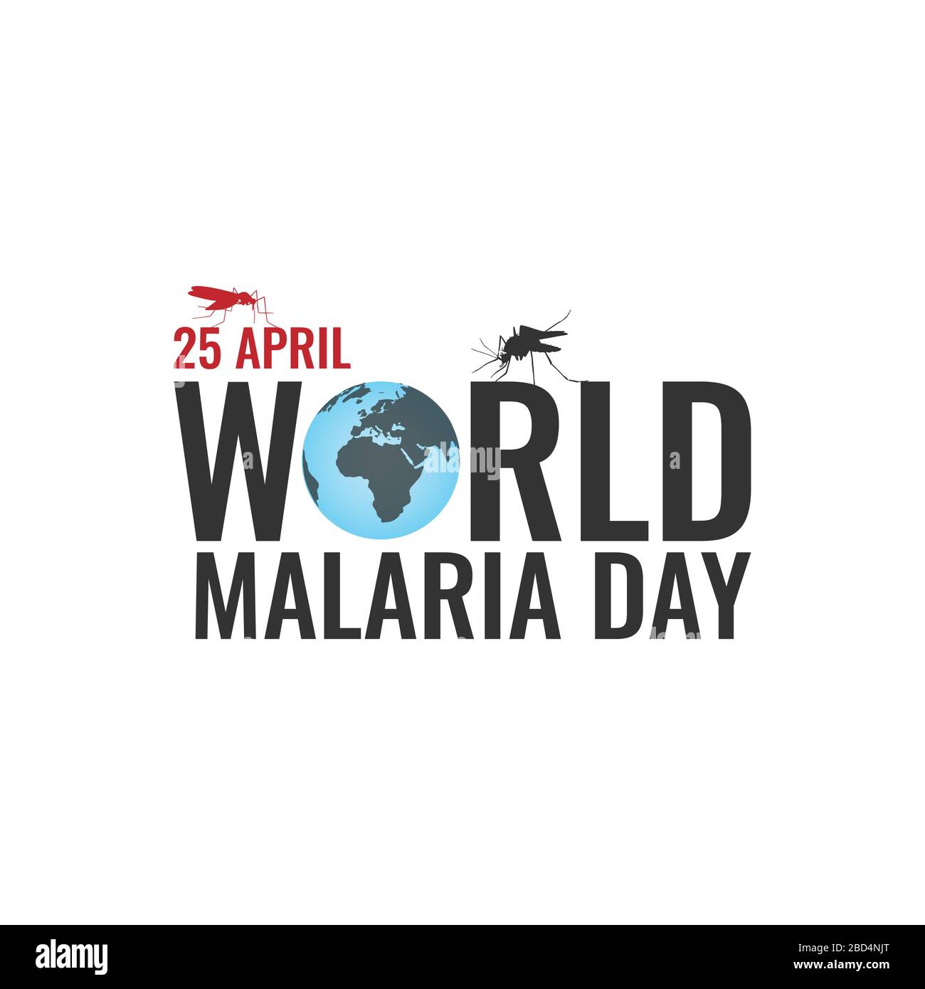 Immagine vettoriale di sfondo del giorno della malaria del mondo. Immagine vettoriale in stile del concetto del giorno della malaria del mondo Illustrazione Vettoriale