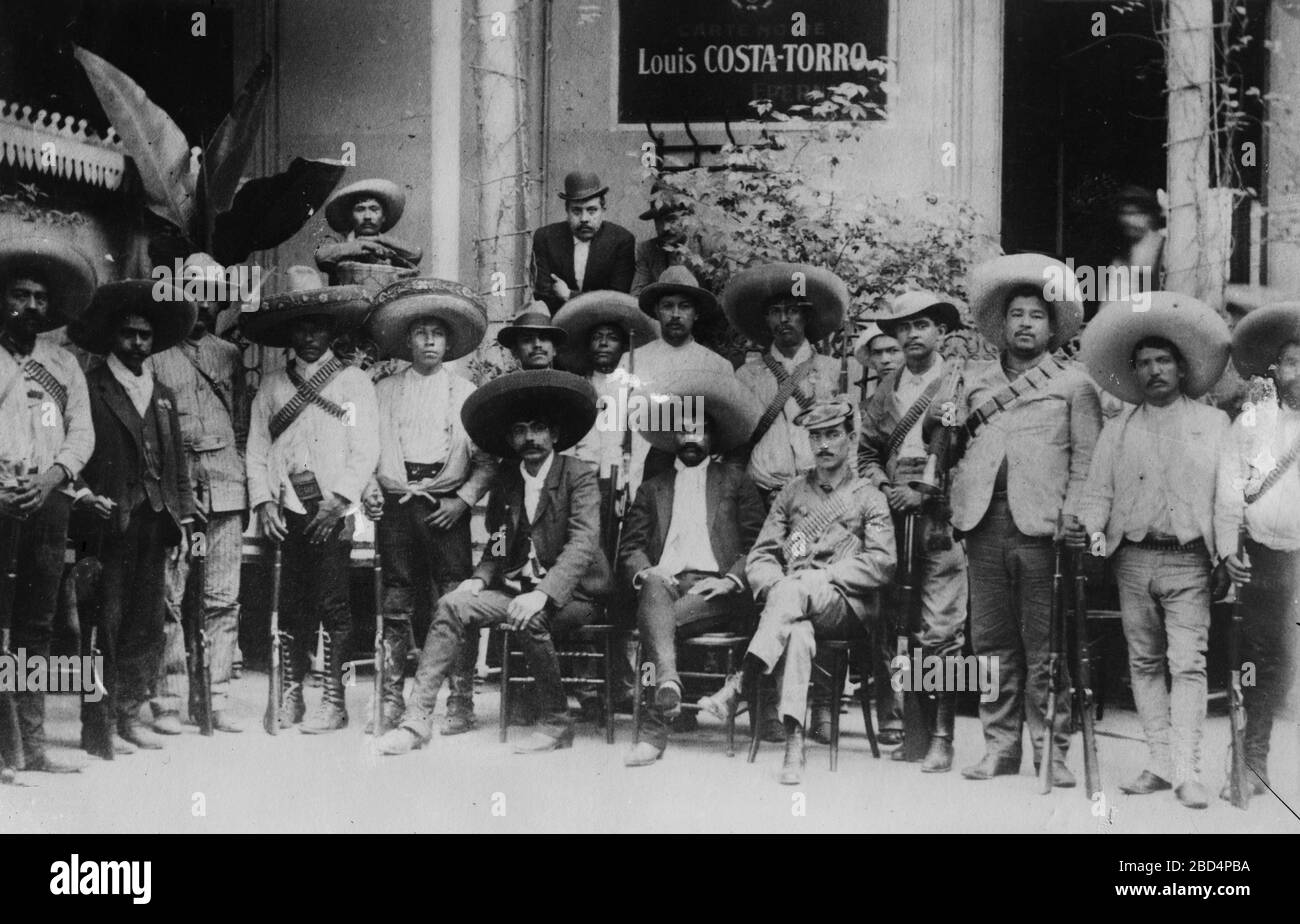 Emiliano Zapata Salazar (1879-1919), leader della Rivoluzione messicana Foto Stock