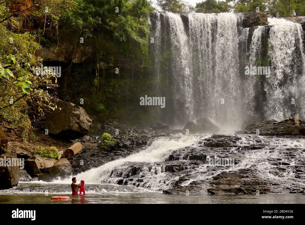 Cascate di Bou Sra a Mondulkiri Provrive, Cambogia Foto Stock