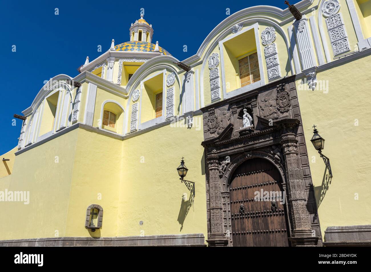 Cattedrale di Puebla de Zaragoza, Stato di Puebla, Messico Foto Stock