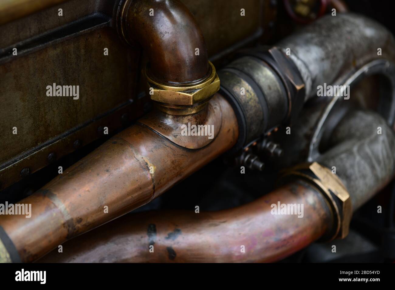 La Bestia di Torino, dettaglio motore Fiat S76 Foto Stock