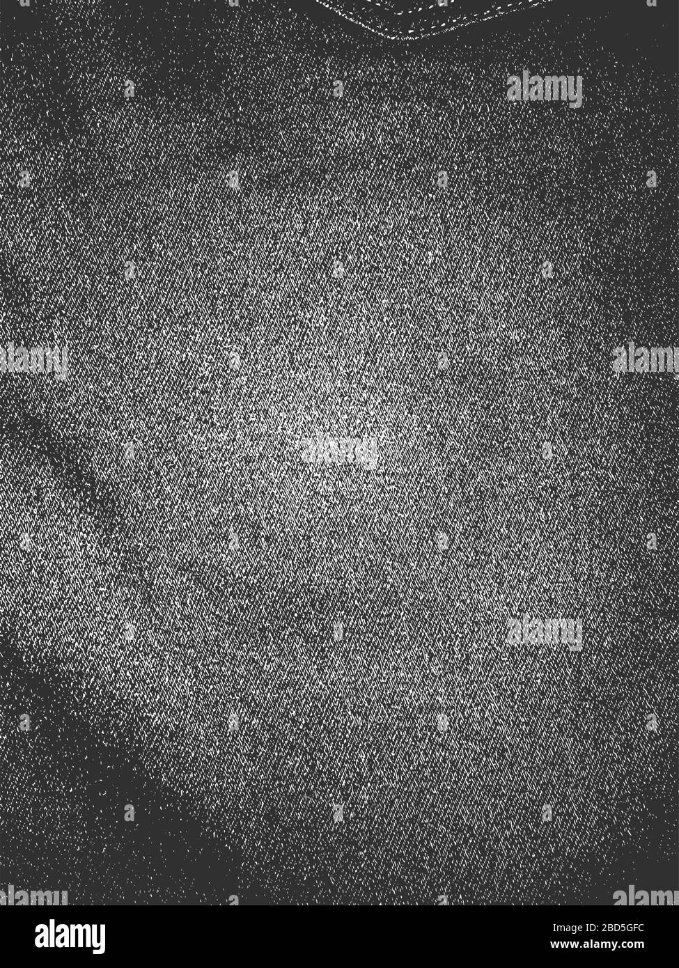 Tessuto vettoriale grunge di soccorso di tessuto jeans con fori, borsa, sacco, sacco, sacco, sacco, sacco, sacco, sacco, sacco, sacco, sacco, sacco. Sfondo bianco e nero. Illustrazione EPS 8 Illustrazione Vettoriale