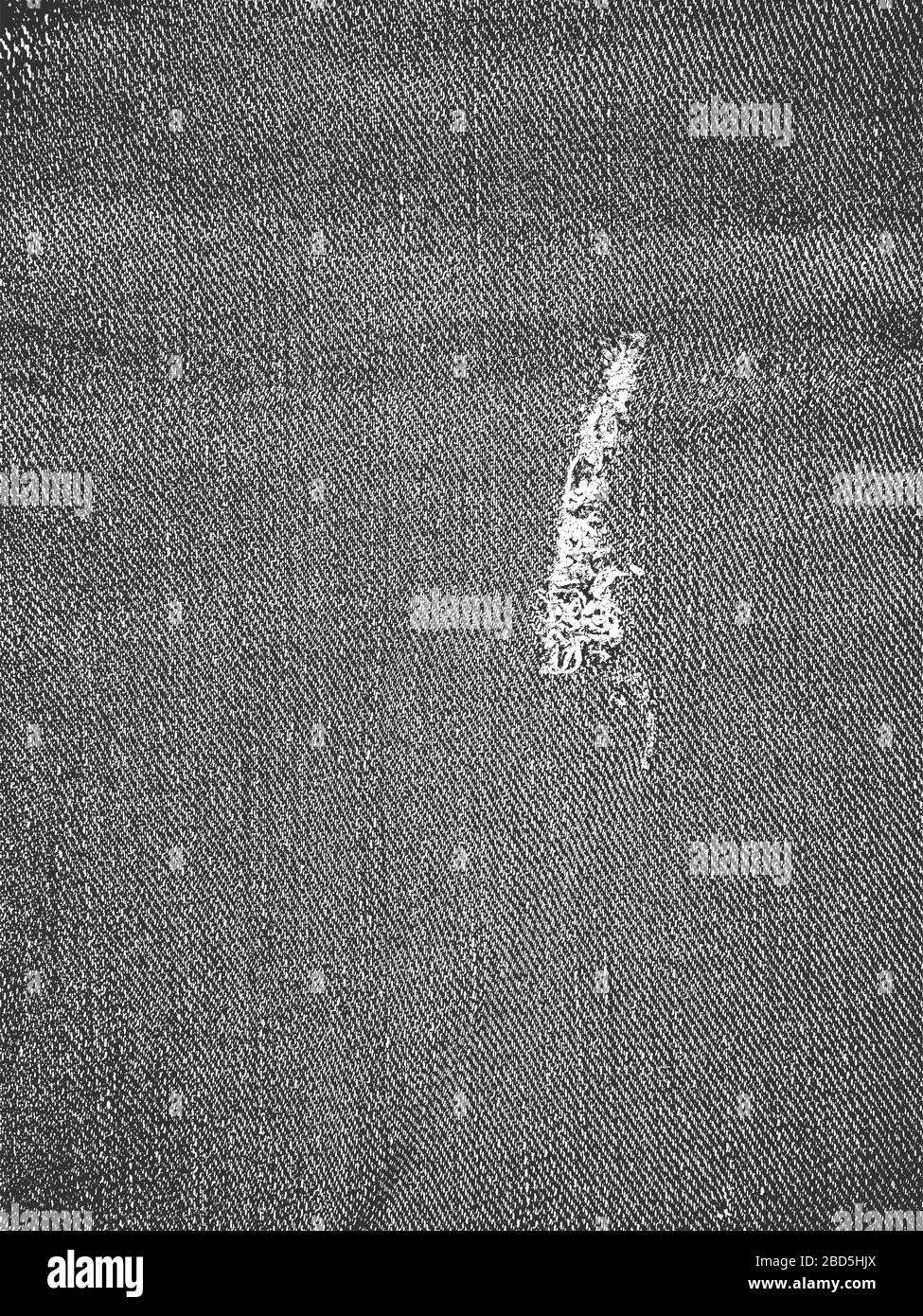 Tessuto vettoriale grunge di soccorso di tessuto jeans con fori, borsa, sacco, sacco, sacco, sacco, sacco, sacco, sacco, sacco, sacco, sacco, sacco. Sfondo bianco e nero. Illustrazione EPS 8 Illustrazione Vettoriale