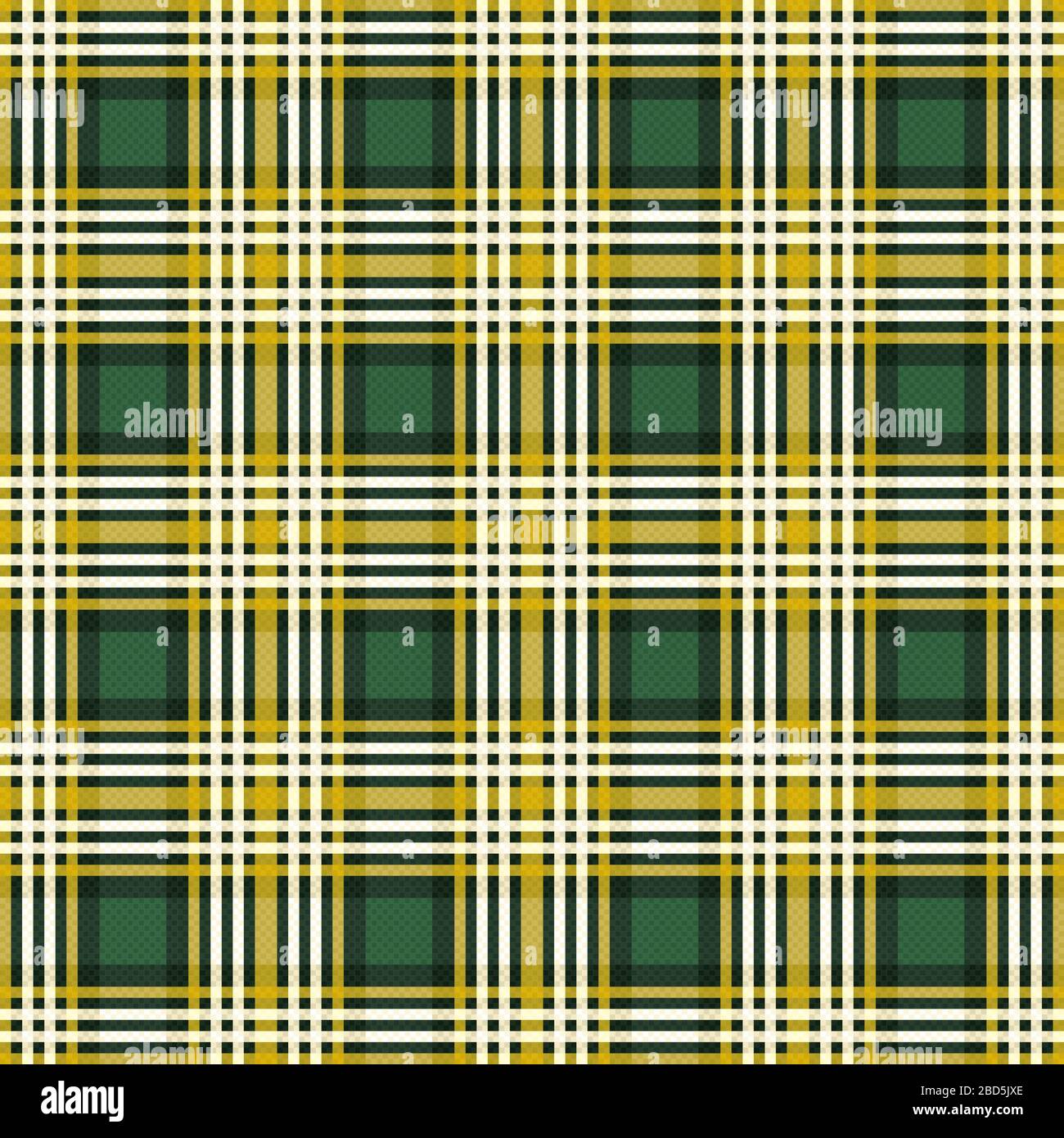 Sfumature a scacchi senza cuciture di tonalità verde, cachi e beige, motivo raffigurato come una plaid tartan Illustrazione Vettoriale