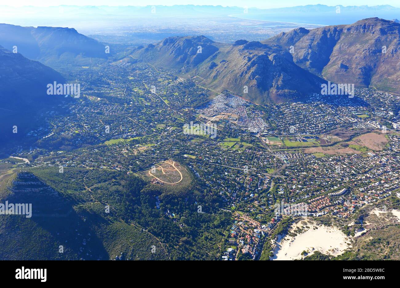 Foto aerea di Hout Bay Foto Stock