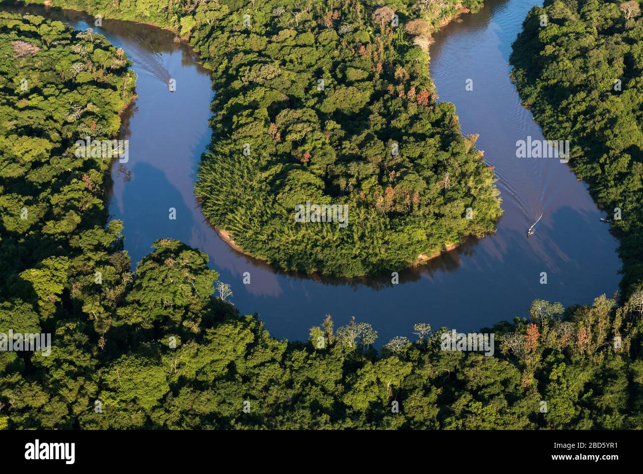 Fiume Aquidauana nel sud di Pantanal, Brasile Foto Stock