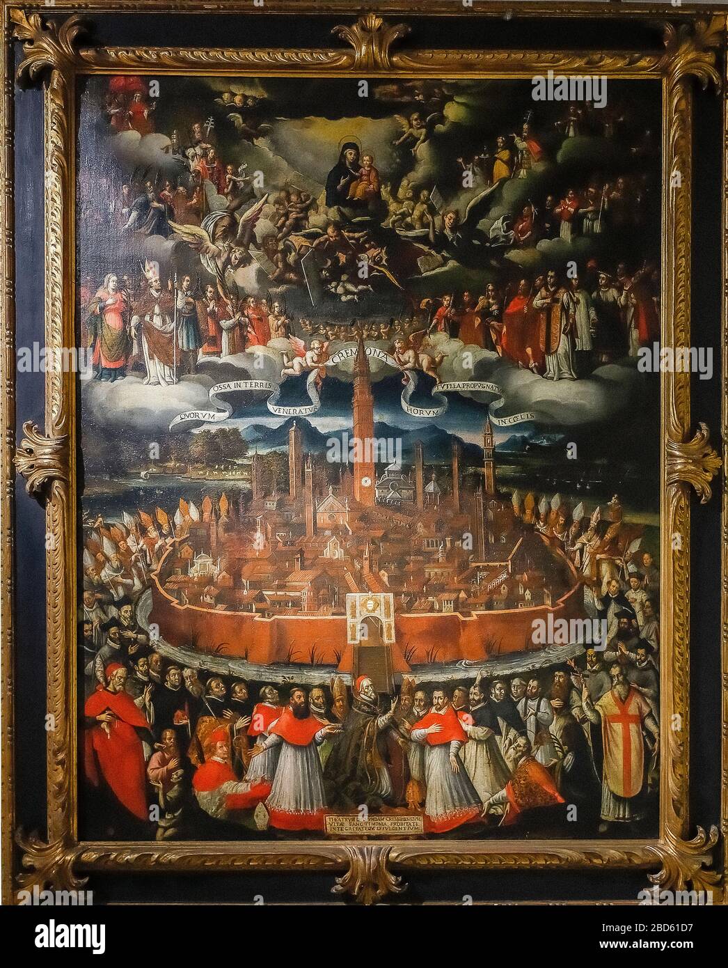 Italia Lombardia - Cremona - Museo Civico -' Ala Ponzone' - pittore cremonese - la protezione celeste di Cremona Foto Stock