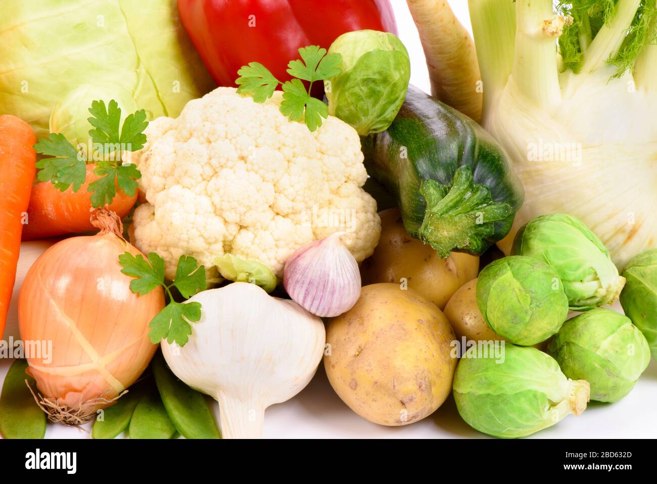 verdure fresche e sane dal mercato Foto Stock