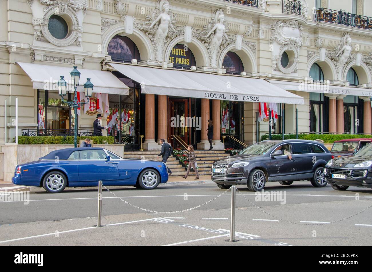 Hotel de Paris a Monte Carlo, Monaco Foto Stock