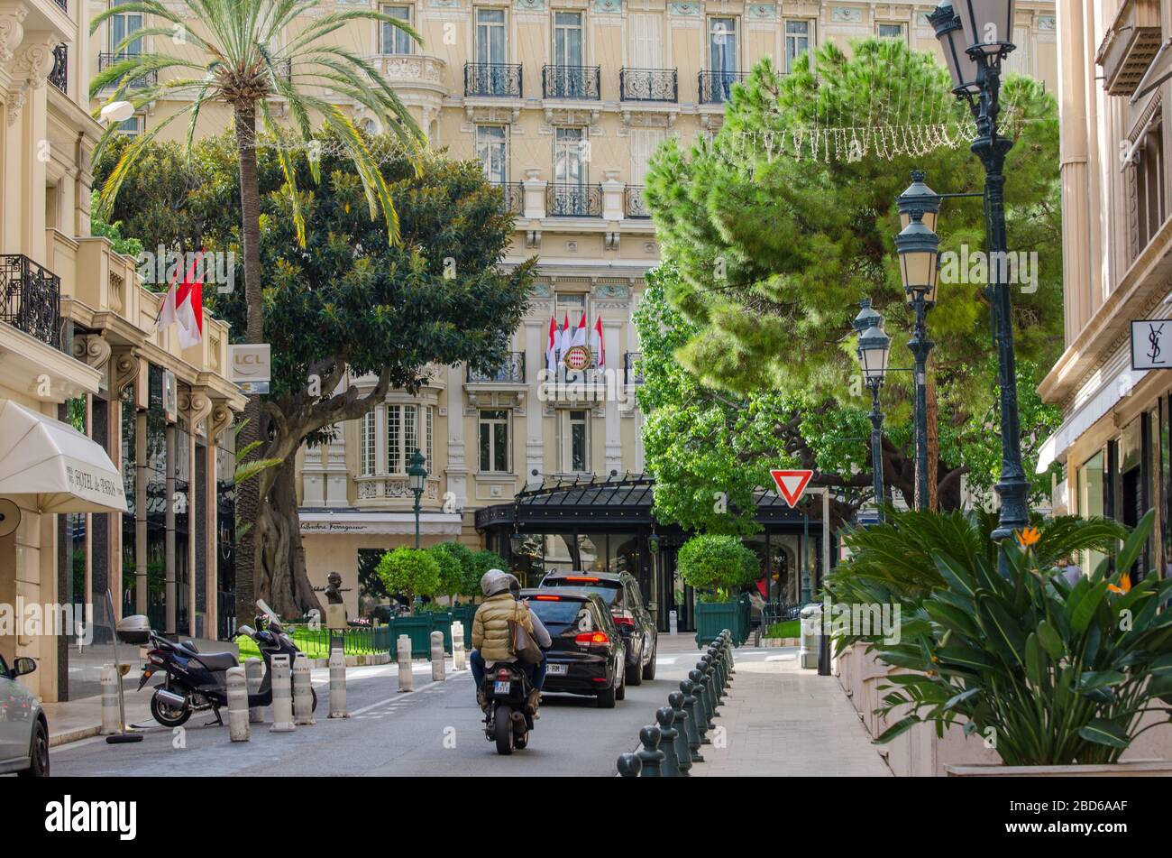 Vicino al Casinò di Monte Carlo e all'Hotel de Paris, Monte Carlo, Monaco, Francia, Europa Foto Stock