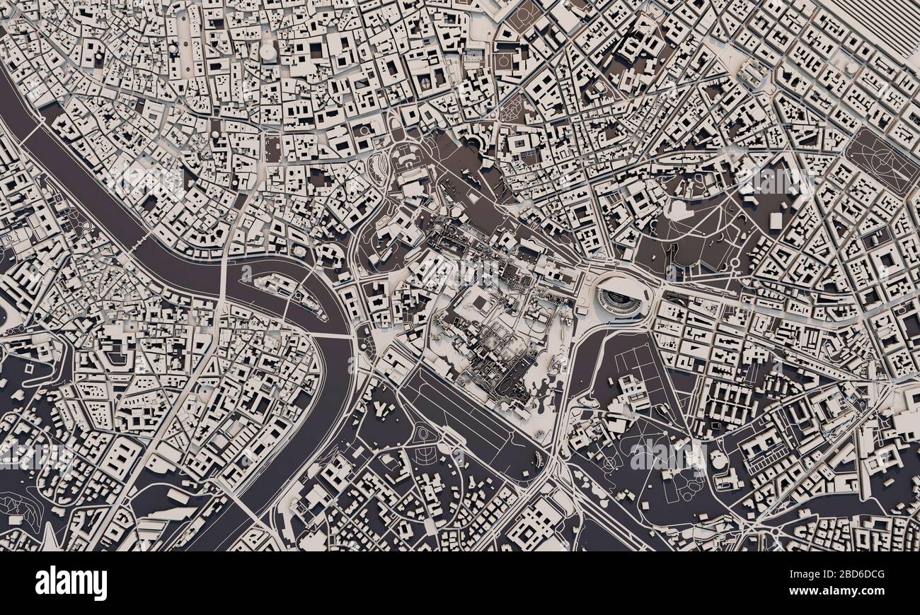 Mappa satellitare roma immagini e fotografie stock ad alta risoluzione -  Alamy