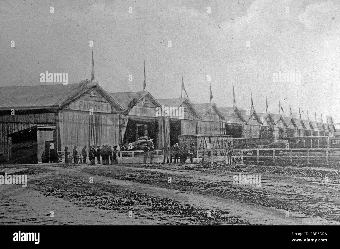 Aeroporto italiano Taliedo durante la prima guerra mondiale del 1915-1918 Foto Stock