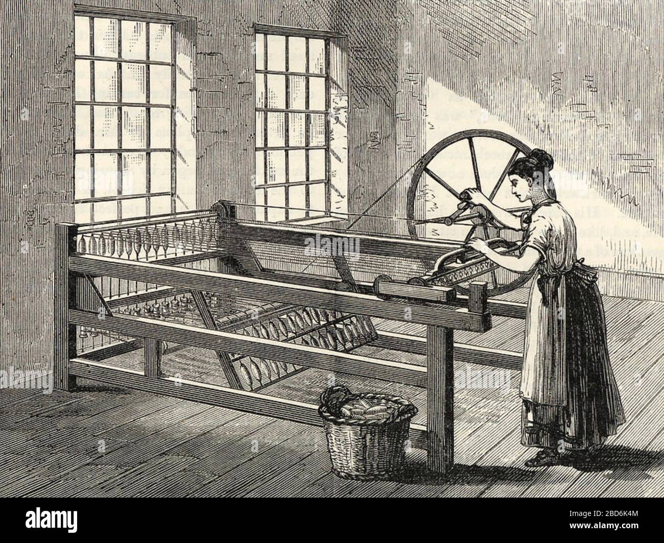 JAMES HARGREAVES (c 1720-1778) tessitore inglese, carpentiere e inventore della jenny di filatura qui mostrato circa 1770, l'anno che ha preso fuori il brevetto n. 962 Foto Stock