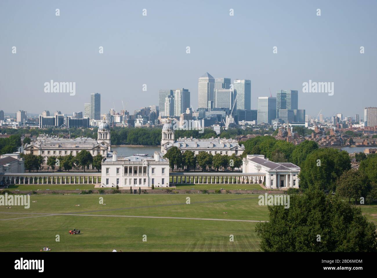 Unesco Inglese architettura Barocca Vecchio Collegio Navale reale, King William Walk, Greenwich, Londra SE10 9NN di Sir Christopher Wren John Vanbrugh Foto Stock