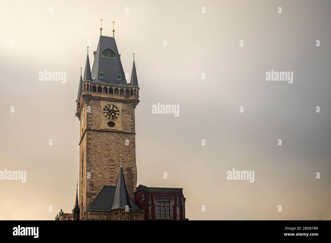 Turm des Altstädter Rathaus, Prag, Tscechische Republik Foto Stock