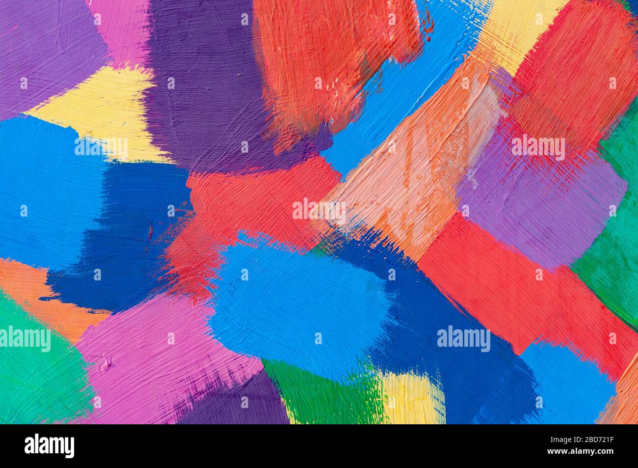 Multicolore abMulticolor tratti astratti con olio paint.tratti stract con olio paint. Foto Stock