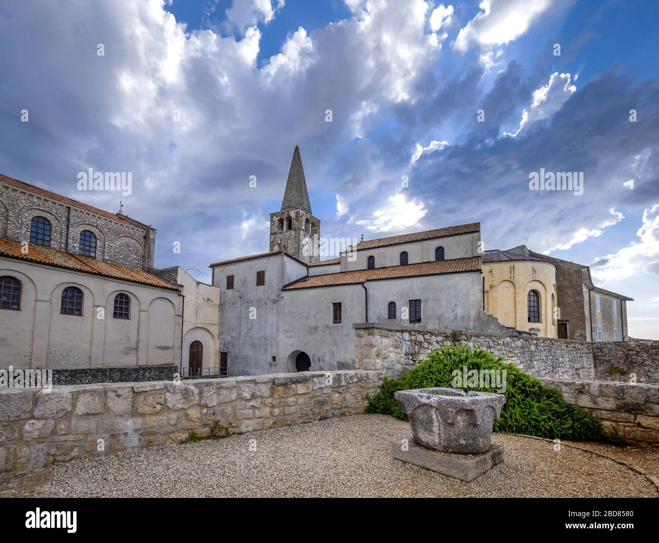 Basilica Eufrasiana a Porec, Croazia, Istria, Porec Foto Stock