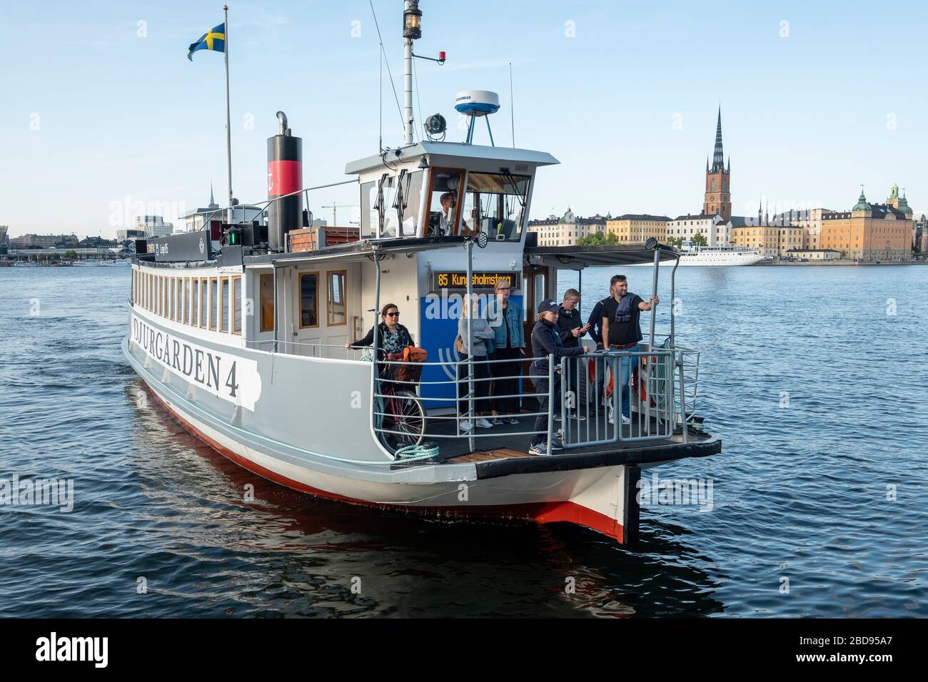 Djugarden 4 traghetto a Stoccolma, Svezia, Europa Foto Stock