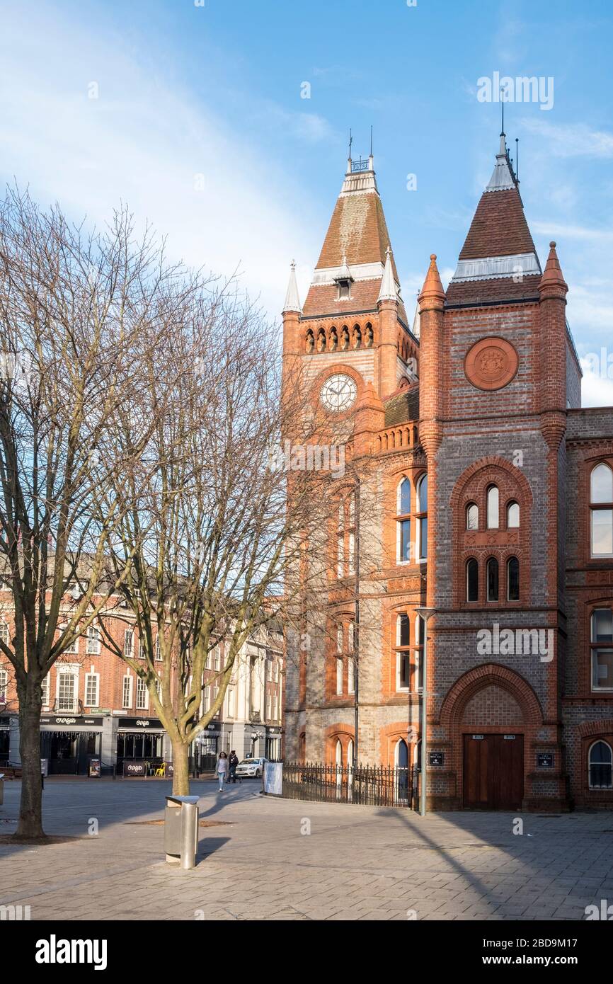 Reading Town Hall, Reading, Berkshire, Inghilterra, GB, Regno Unito Foto Stock