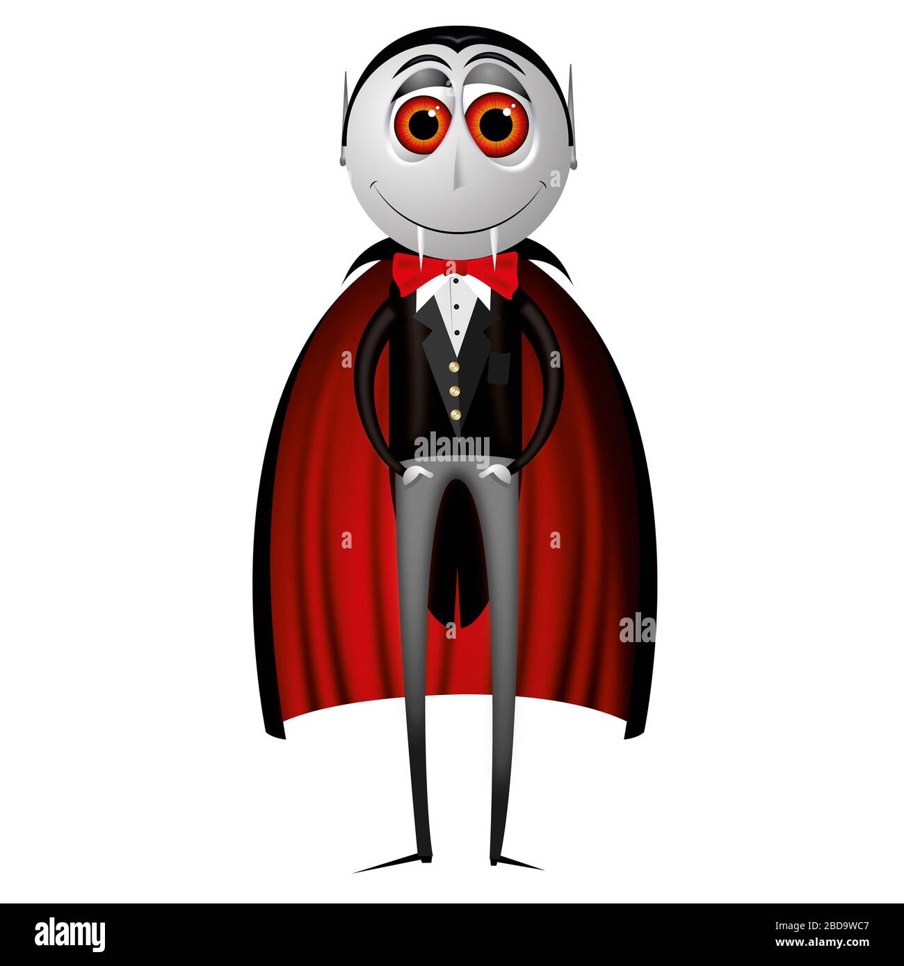 Conte Dracula (vampiro) - illustrazione di Halloween Foto Stock