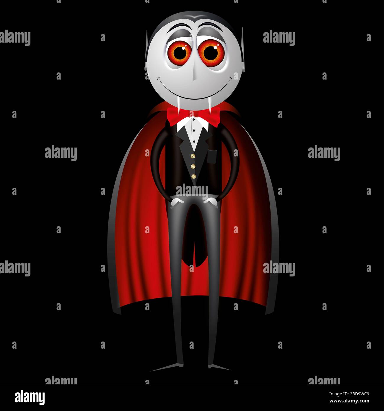 Conte Dracula (vampiro) - illustrazione di Halloween Foto Stock