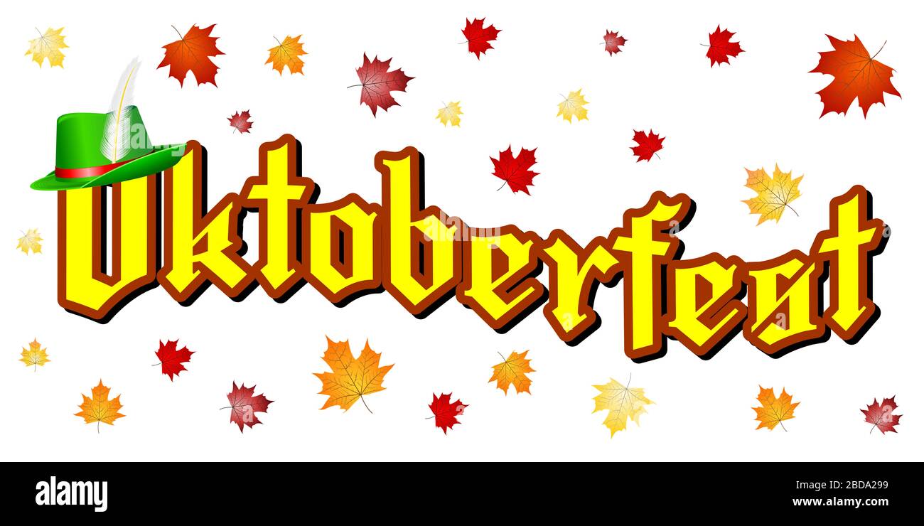 Oktoberfest - tipografia Foto Stock