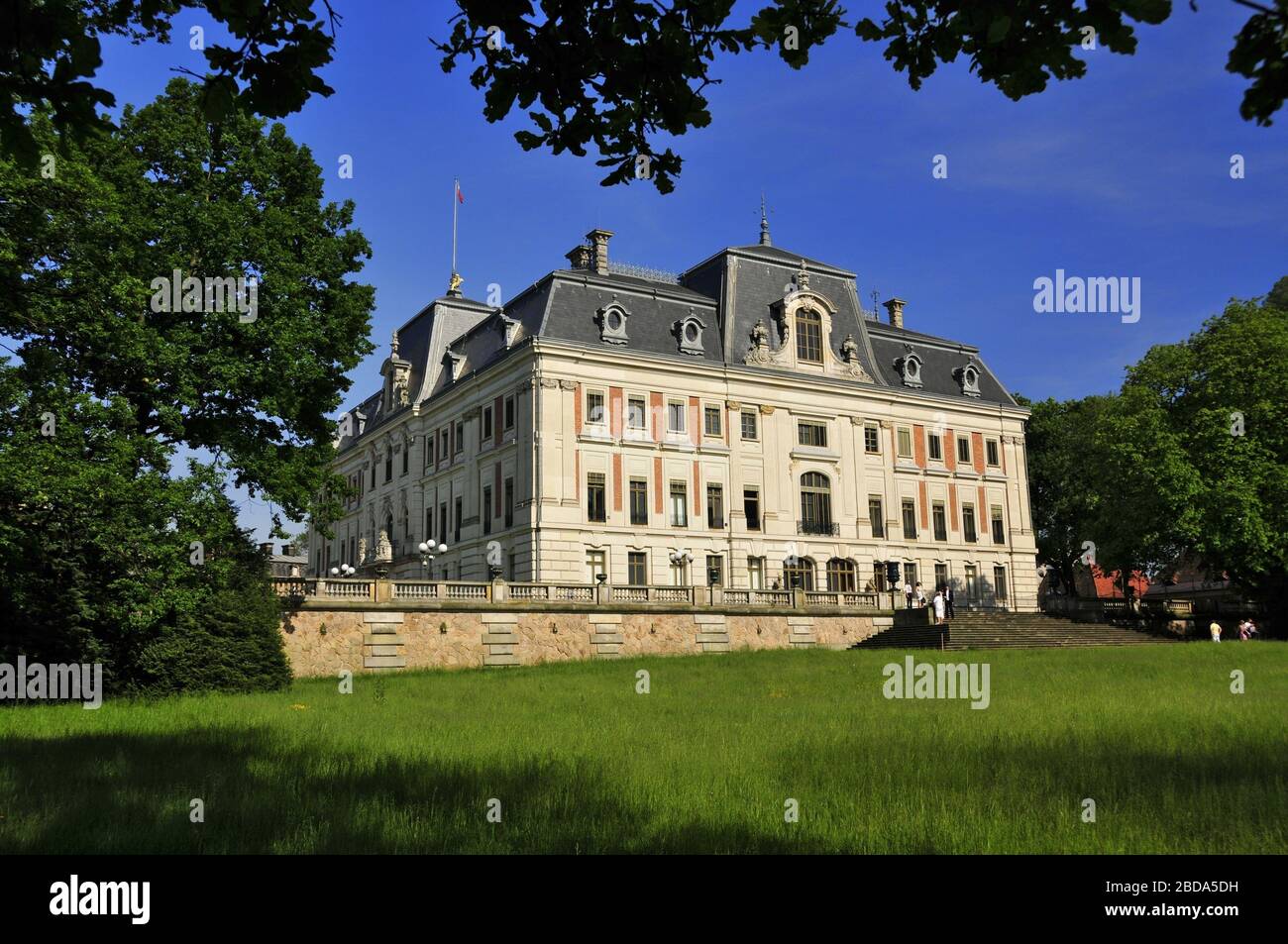 Il Castello di Pszczyna. Pszczyna, Voivodato della Slesia, Polonia Foto Stock