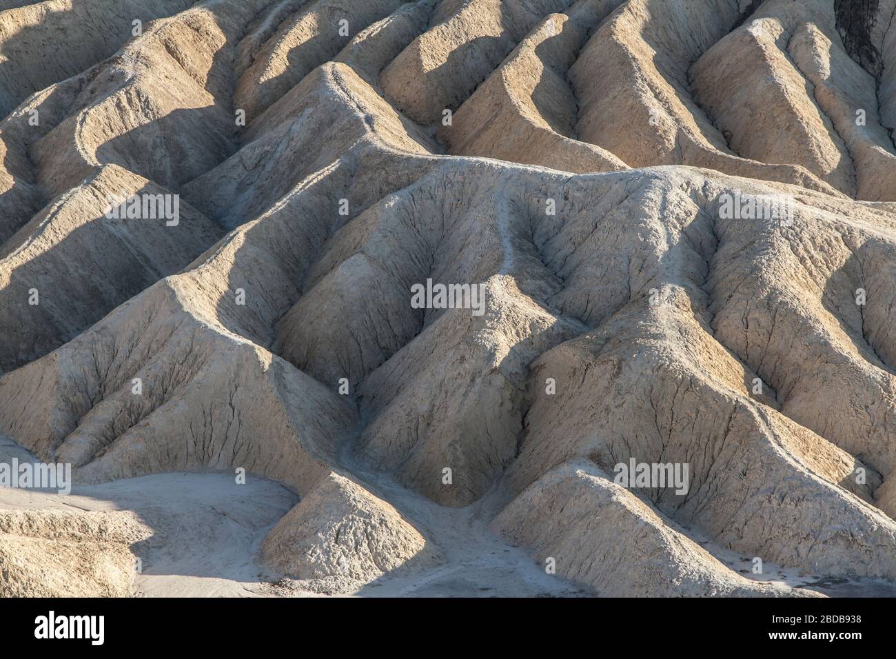 Terreni erosionali a Zabriskie Point nel Death Valley National Park, California, Stati Uniti. Foto Stock