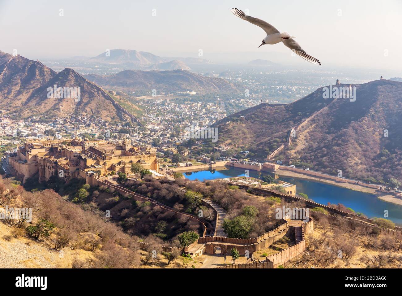 Luoghi famosi della zona di Jaipur, India, Rajasthan Foto Stock