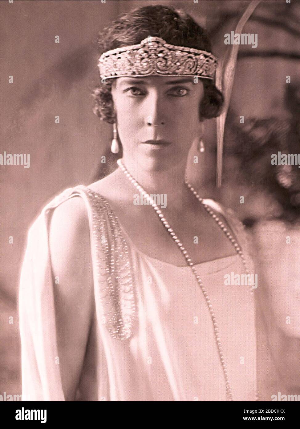 "Elisabetta di Baviera (1876-1965), Regina dei Belgi; 1920; Foto del libro svedese Kronprinsessan Astrid (Stoccolma, 1926); autore sconosciuto;" Foto Stock