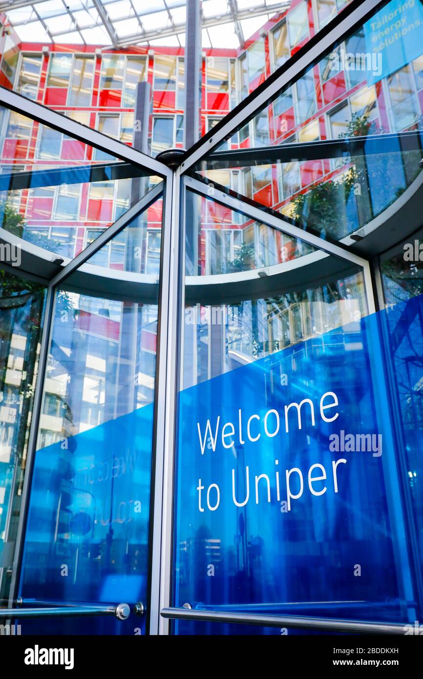 07.02.2020, Duesseldorf, Renania settentrionale-Vestfalia, Germania - sede centrale di Uniper se, sede centrale di Uniper Global Commodities se, Uniper Market Solution Foto Stock