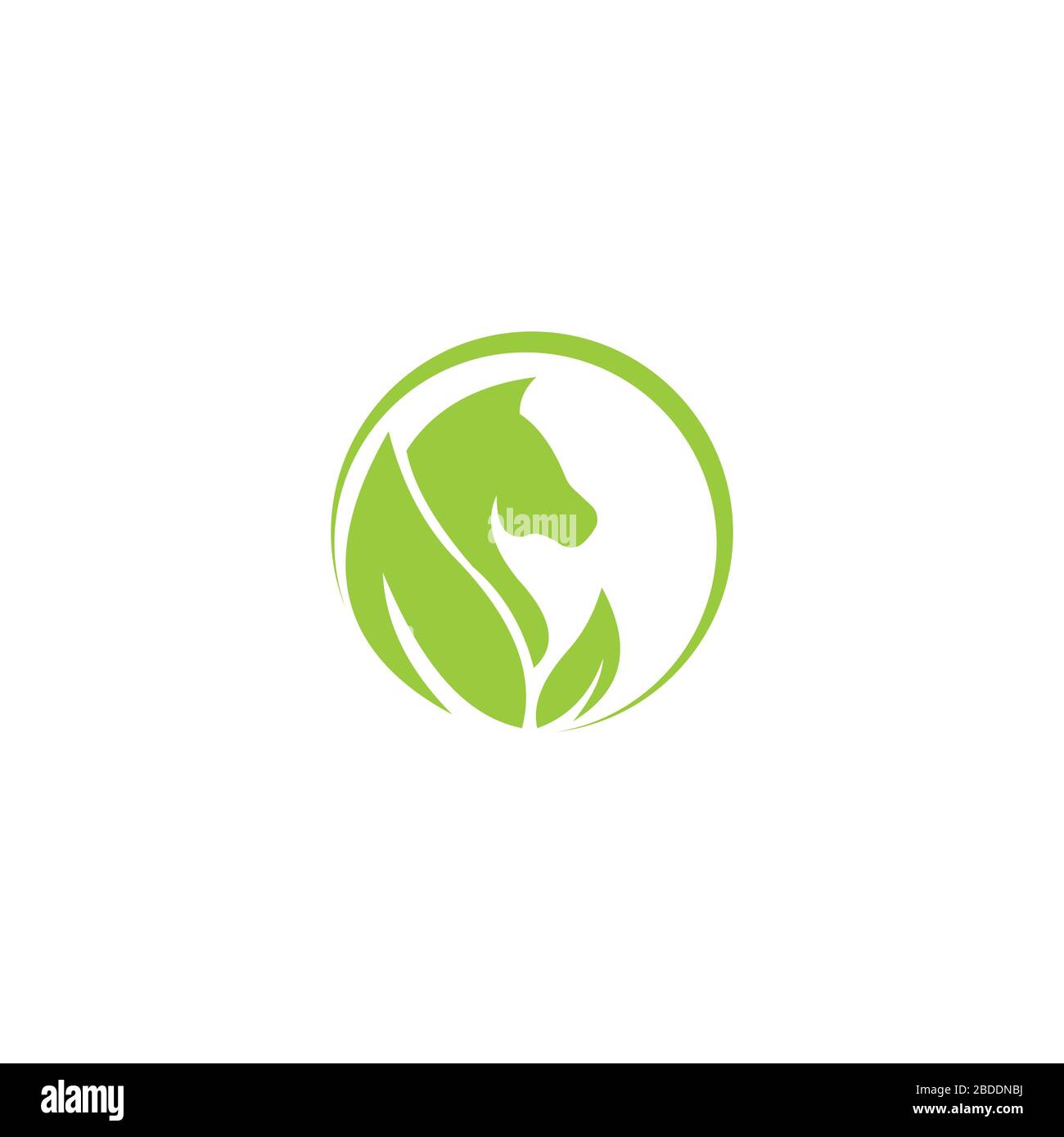 Modello di disegno vettoriale logo cavallo animale Illustrazione Vettoriale