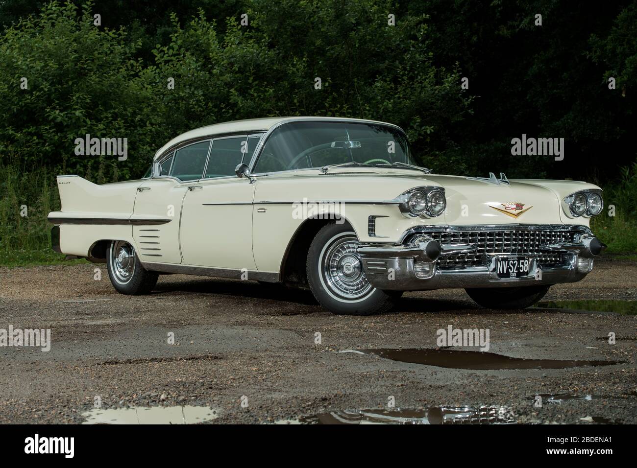 1958 Cadillac Sedan Deville classica auto americana Foto Stock
