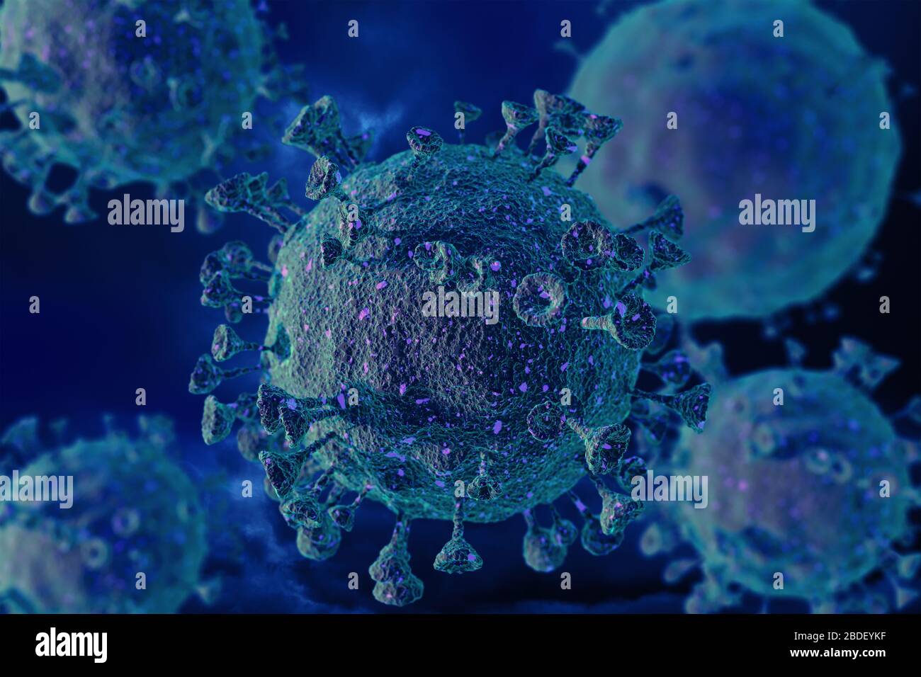Immagine generata digitalmente ofÂ Coronavirus Foto Stock