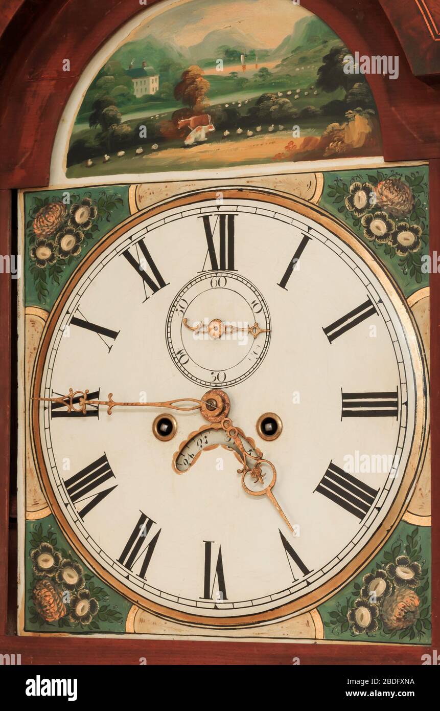 Orologio Da Mensola - Legno, Ottone, Smalto - Fine XIX - Foto 5