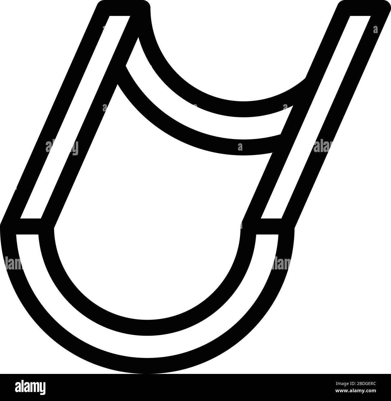 Icona gocciolatoio ad acqua, stile contorno Illustrazione Vettoriale