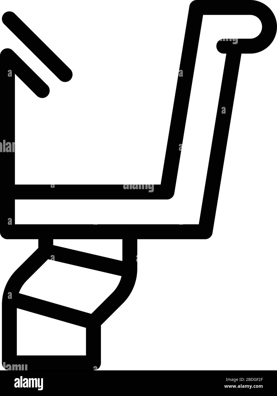 Riparare l'icona della scanalatura, stile del contorno Illustrazione Vettoriale