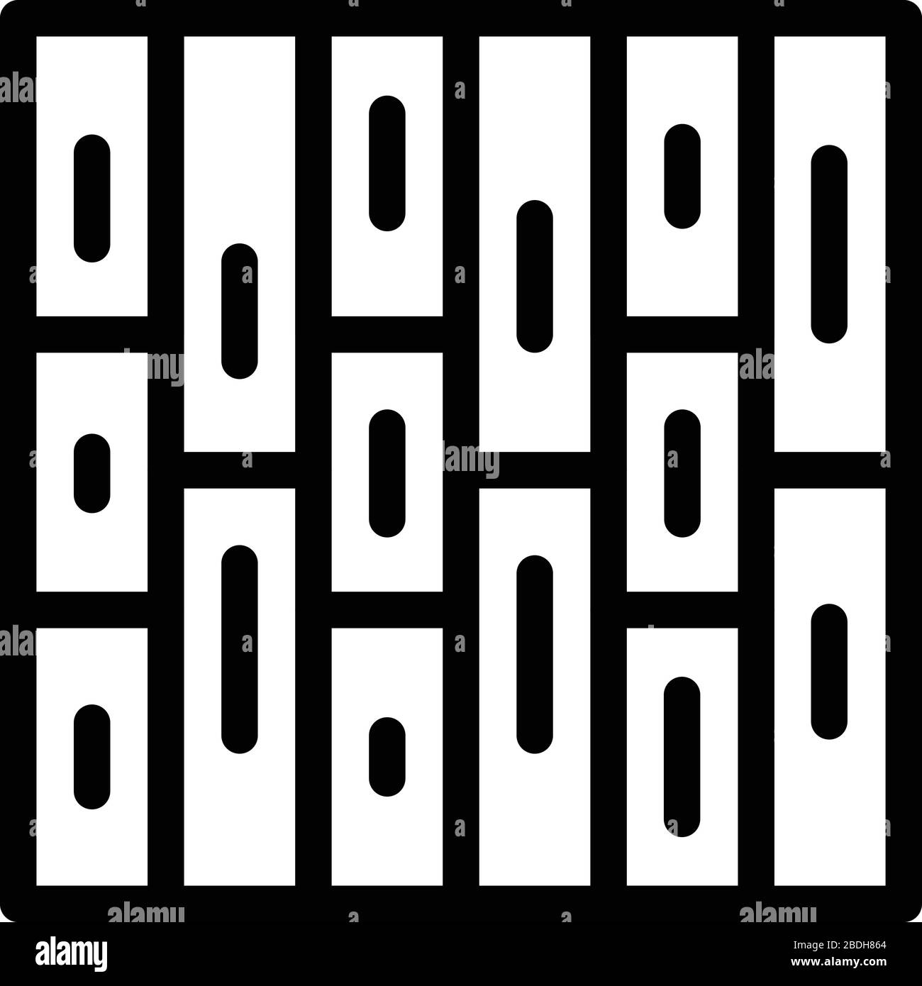 Icona pavimentazione casa, stile contorno Illustrazione Vettoriale