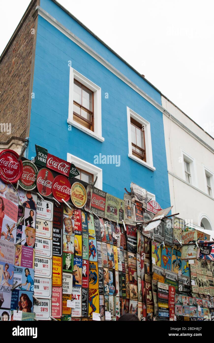 Mercato di Portobello Road, Notting Hill, Londra W11 1LJ Foto Stock