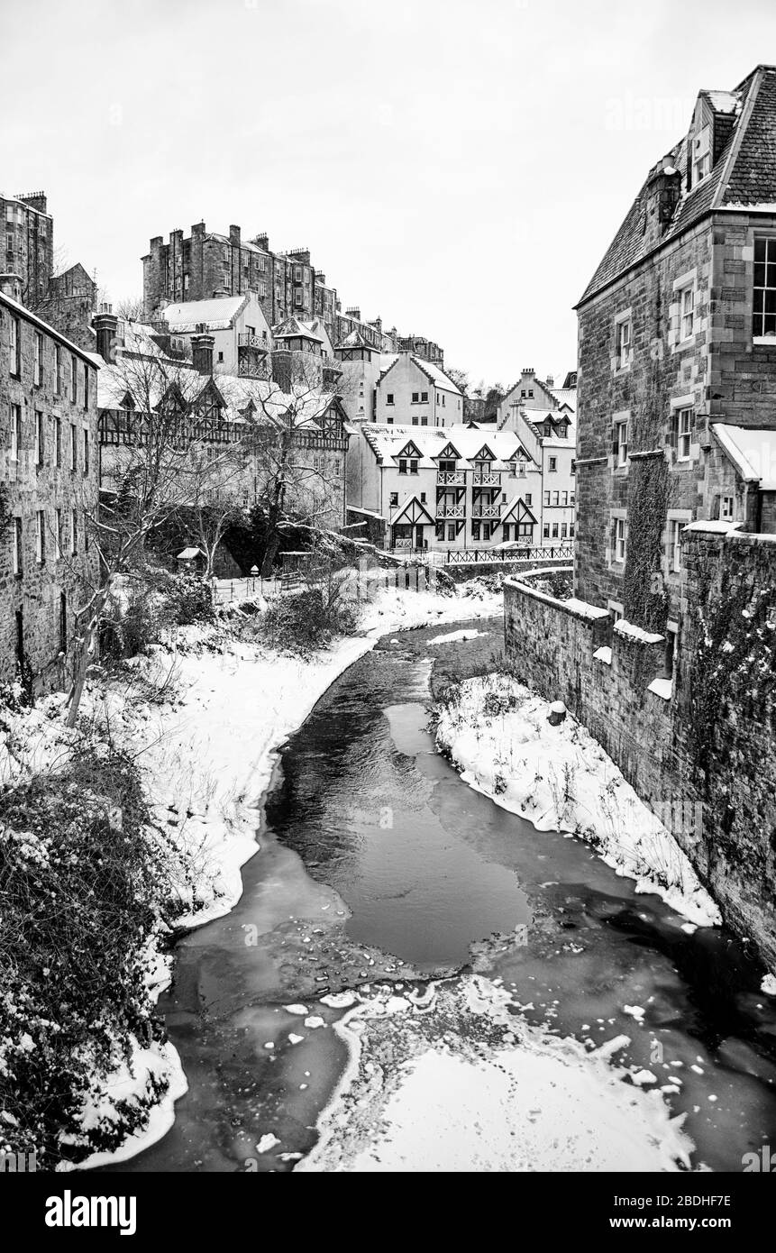 Edimburgo in inverno nella neve Foto Stock Edimburgo in inverno nella neve Foto Stock