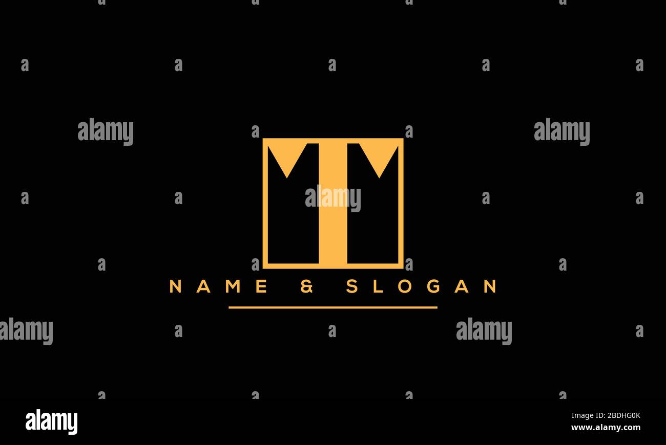 Lettera astratta T, logo alfabetico TT Illustrazione Vettoriale